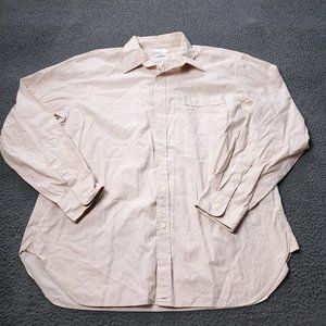 J. Crew Button Shirt Mens Size XL Cotton Long Sleeve Multicolor Striped